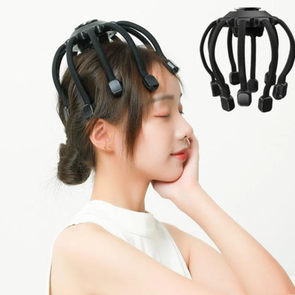 Scalp Massage Head Massager Vibration Head Scratcher with Bluetooth Music for Relax Stress Relief Improve Sleep Electric Octopus