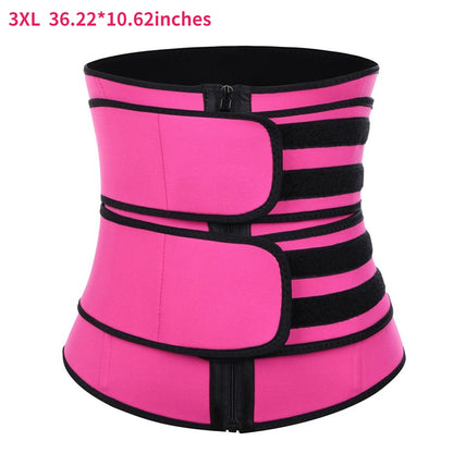 1Pcs Women Waist Trainer Slimming Body Shaper Fitness Belt Weight Loss Fat Burning Sport Girdle Sweat Trimmer Workout Shapewear