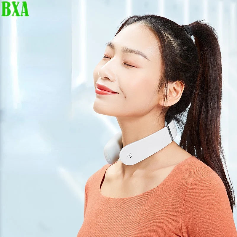 S10 Cervical Spine Instrument Massager Office Neck Pulse Hot Compress Red Light Shoulder And Neck Massager Voice Control