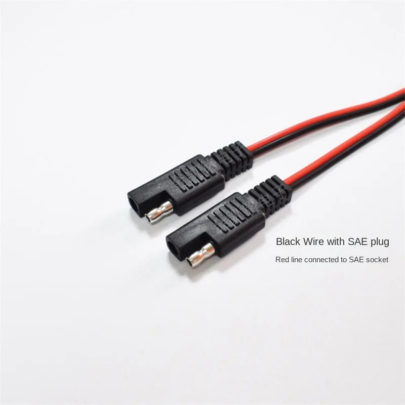 1015/12AWG Copper Wire Assembly with Screw Hole and Dust Cap Power Cord SAE Socket Box Cable 30cm