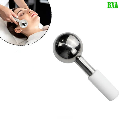 Face Care Cryo Freeze Stick Stainless Steel Facial Roller Facial Ice Globes Cold Hot Skin Beauty Spa Cool Globe Massage Ball