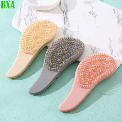 1pc Handle Hair Comb Portable Anti Static Massage Hair Brush Detangle Shower Massage Hairbrush Combs Salon Hair Styling Tools