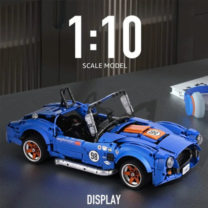 1816PCS Technical MOC Retro Sport Car Shelbyed Cobra 427 Building Blocks Assemble Bricks Toys Gifts for Adult Friend