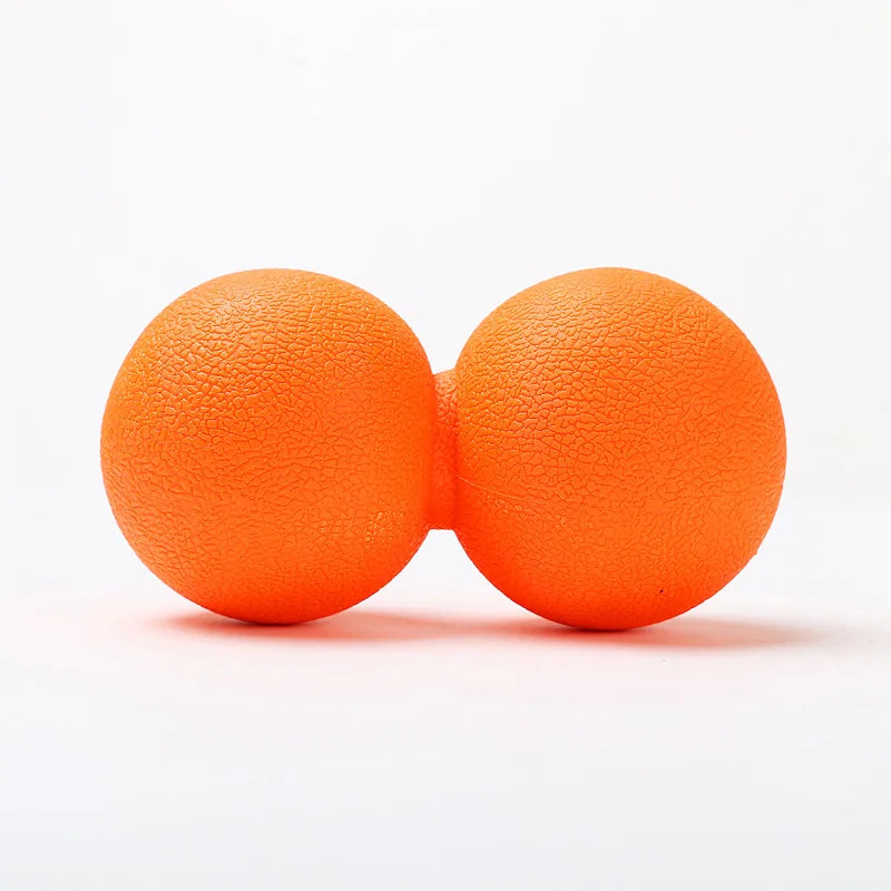 Peanut Silicone Lacrosse Myofascia Ball Peanut Massage Ball High Density Lightweight Fitness Body Fascia Relieve Pain Yoga Ball