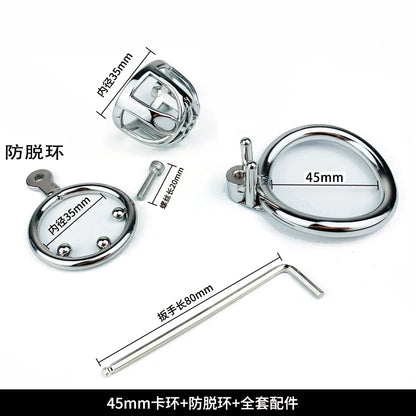 Stainless Steel Male Chastity Cage Stealth Lock Device Penis Cock Lock Rings Urethral Catheter Slave Restrict Sex Toys For Men