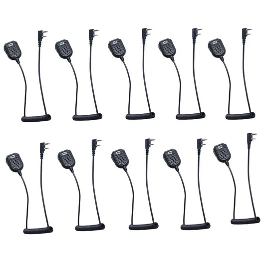 10pcs Baofeng Uv-5R Walkie Talkie Handheld PTT Mini Mic Microphone Speaker For KENWOOD TK-3107 BAOFENG 888s GT-3TP HYT Ham Radio