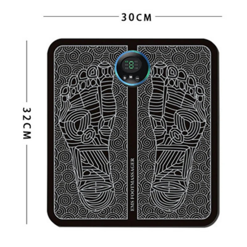 New Pulse Electric Foot Massager Pad EMS Relief Pain Relax Feet Acupoints Massage Mat Shock Muscle Stimulation Blood Circulation