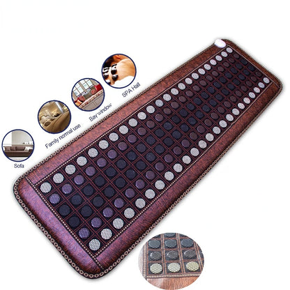 NEW 220V 110V Adjustable Timer New Far Infrared Heating Jade Pad Hot Stone Jade Tourmaline Pad Treatment Hot Pad Mesh Pad