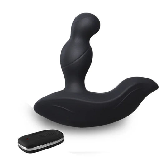 Soft 3-Modes Tickling 3-Speeds 360 Degree Rotation Remote Control Male Prostate Massager Anal Butt Plug Sex Toys for Men Women