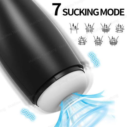 Automatic Masturbator Cup Blowjob Deep Throat Vibration Suction Oral Cup Sex Toys Vacuum Sucking Male Adult Products For Men 18+