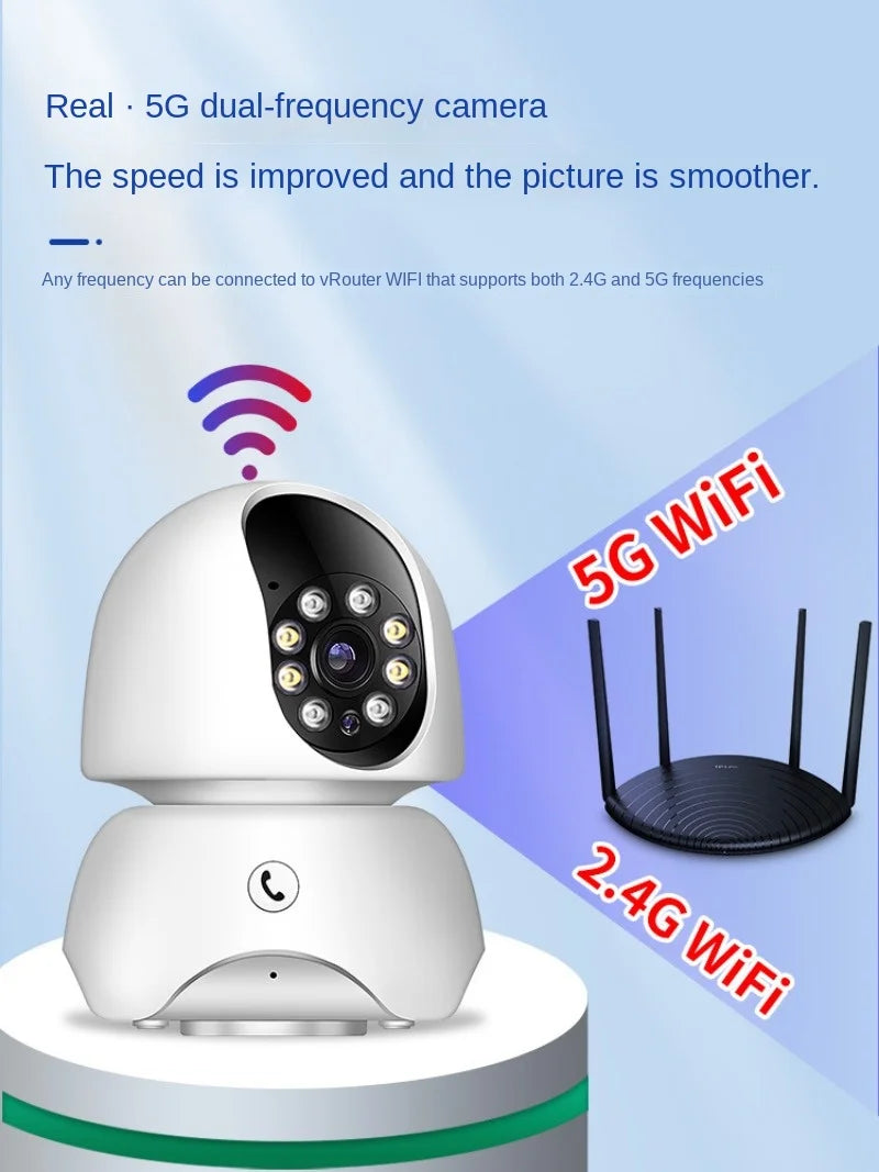 390eyes Wireless Wifi HD 5G Dual-band Network Surveillance Camera One Key Call Mobile Phone Remote Monitoring