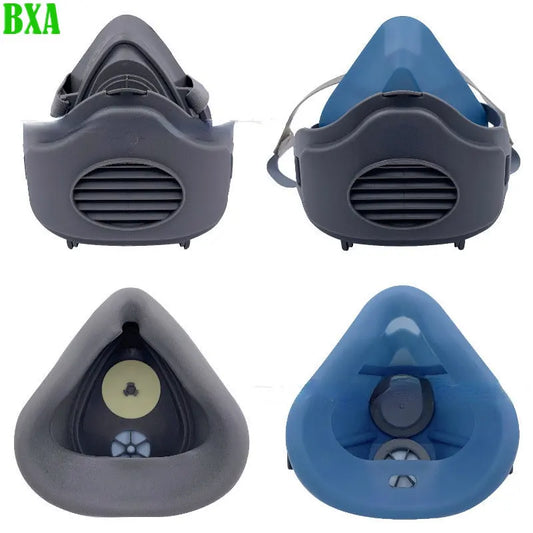 Protection Half Face Dust Gas Mask Respirator Reusable 3200 Filters Safety Protective Anti Dust Organic Vapors Silica Gel/Rubber