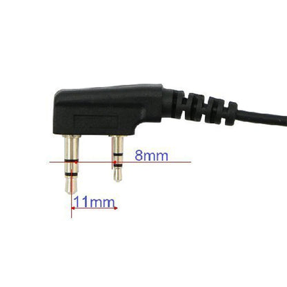 10PCS Baofeng Two Way Radio Clone Cable 2 Pin K Head Cloning Date Copy Cord for Wouxun Kenwood Linton Puxing HYT Walkie Talkie