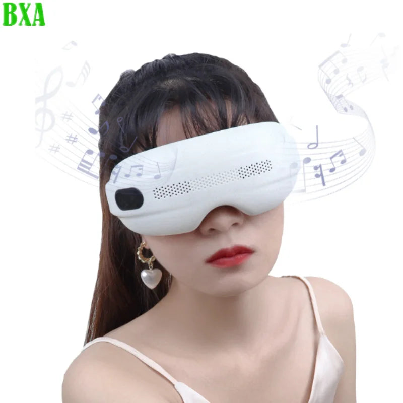 Smart Heated Eye Massage with Bluetooth Music Vibration Compression Massage Glasses Instrument For Migraines Sleep Mask Eye Care