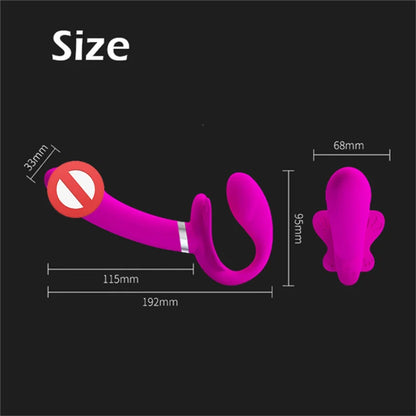 Soft Silicone Butterfly Strapless Strap-on Dildos Vibrators For Strapon Vibrator Lesbian Masturbator Sex Toy For Women