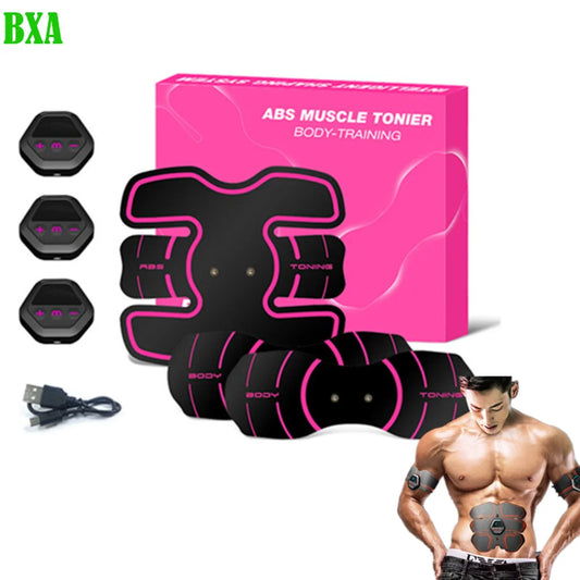 EMS Abdomina Muscle Fitness Instrument Stimulator USB Rechargeable Wireless Buttocks Hip Trainer Abdominal Body Slimming Massage