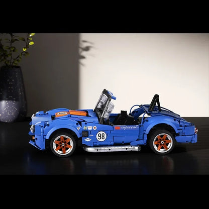 1816PCS Technical MOC Retro Sport Car Shelbyed Cobra 427 Building Blocks Assemble Bricks Toys Gifts for Adult Friend