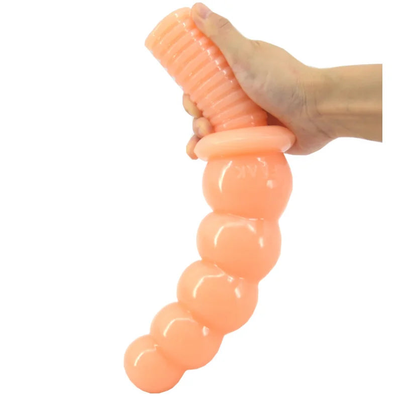 1PCS PVC Big 5-Balls 30cm Handle Butt Plug Anal Bead Anal Plug Anal Dildos Masturbator Sex Toys for Couple Men/Women