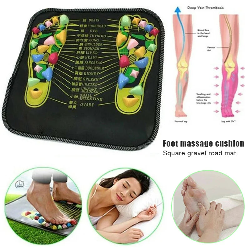 NEW Acupoint Massage Pad Pad Massager Reflexology Walking Stone Foot Walking Massage Pad