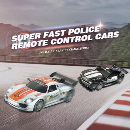 1: 12 Rc Car 2.4G Remote Control Police Cars Models Toy High Speed Radio Controled for Boys Kid Gift Machine Off-Road Drift Toys