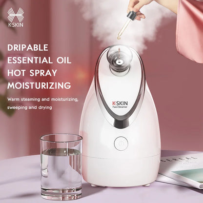 Professional Facial Steamer Hot Steam Nano Mister Deep Pore Cleaner Face Moisturizer Spa Sprayer Skin Care Tool Beauty