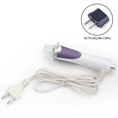 Purple EMS Facial Oxygen Injection Machine Micro Current Blushing Light Warm Heat Remove Wrinkle Anti-aging Beauty Instrument