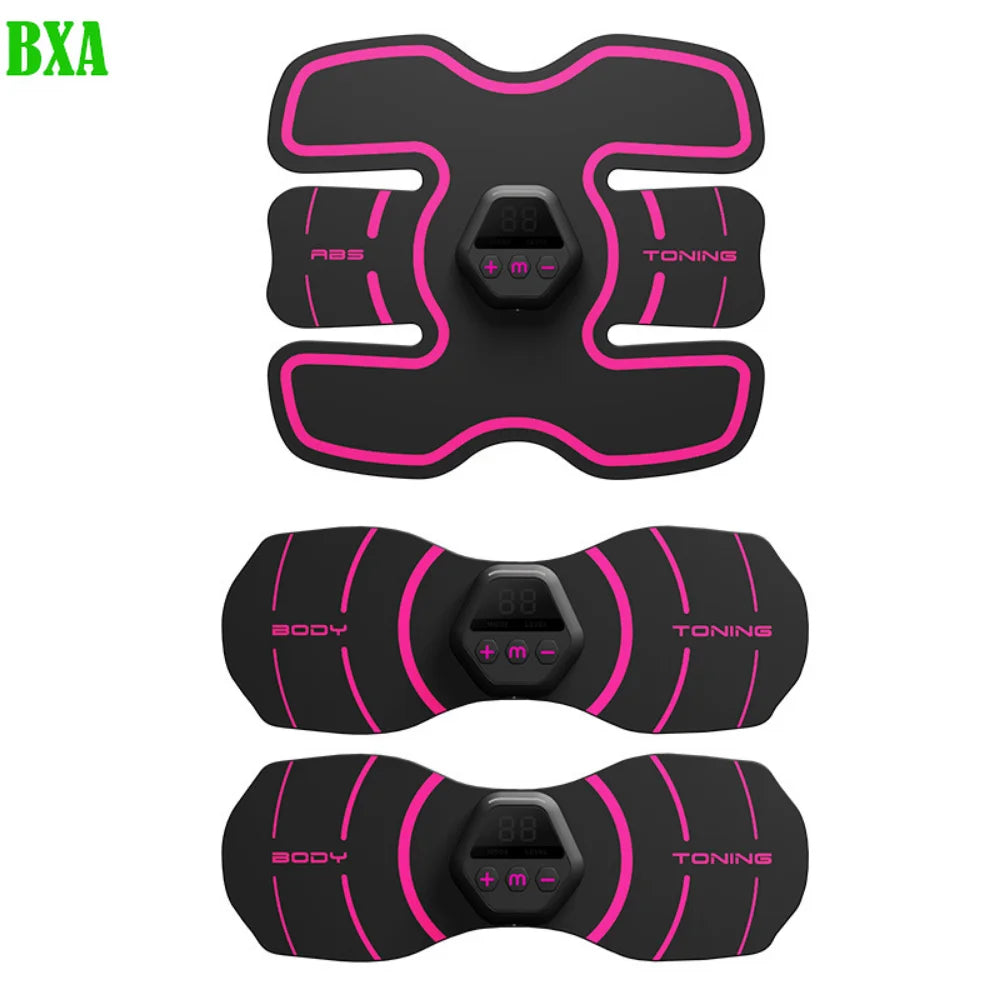 EMS Abdomina Muscle Fitness Instrument Stimulator USB Rechargeable Wireless Buttocks Hip Trainer Abdominal Body Slimming Massage