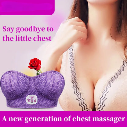 NEW Electric Breast Massager Female Massage Breast Enhancement Device Vibrator Chest Caress Cup Breast Enlargement