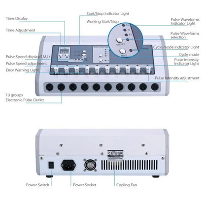 NEW S871 Fat Reducing Instrument Ems Muscle Atimulator Electrostimulation Machine Waves Fitness Equipment Weight Loss Machine