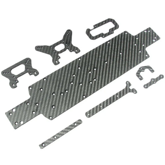 Wltoys 104001 1:10 RC Car Chassis Carbon Fiber Baseplate Car Bottom Board Set Upgrade Parts Accessories