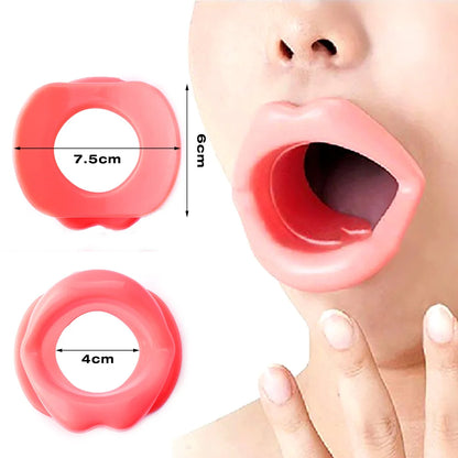 Silicone Full Lip Plumper Enhancer Tool Rubber Face Lifting Lip Trainer Mouth Muscle Tightener Face Sagging Correction Massage