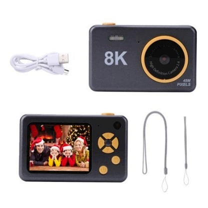 2.4 Inch HD Screen Mini Camera Toy for Kids Front and Rear Dual Camera 32GB USB Charging Cartoon Camera Toys for Children