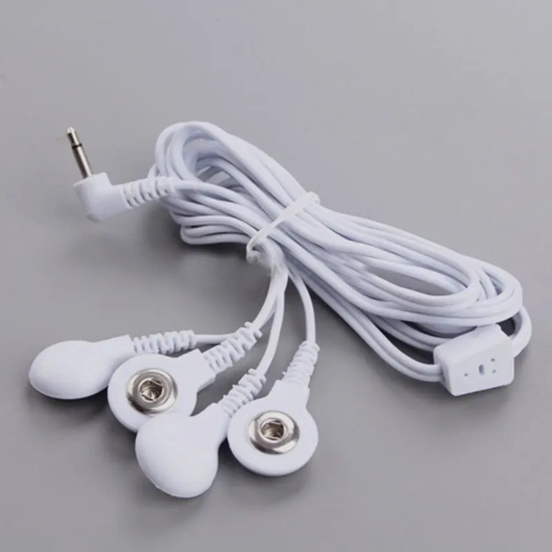 1pcs Durable 2/4-Way 3.5mm Connection Replacement Electrode Pads TENS Unit Lead Wires Cable For Tens EMS Standard Massager Tools