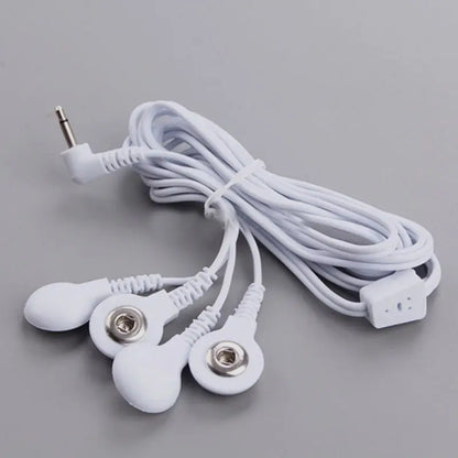 1pcs Durable 2/4-Way Replacement Electrode Pads TENS Unit Lead Wires Cable For Tens EMS Standard 2.5mm Connection Massager Tools