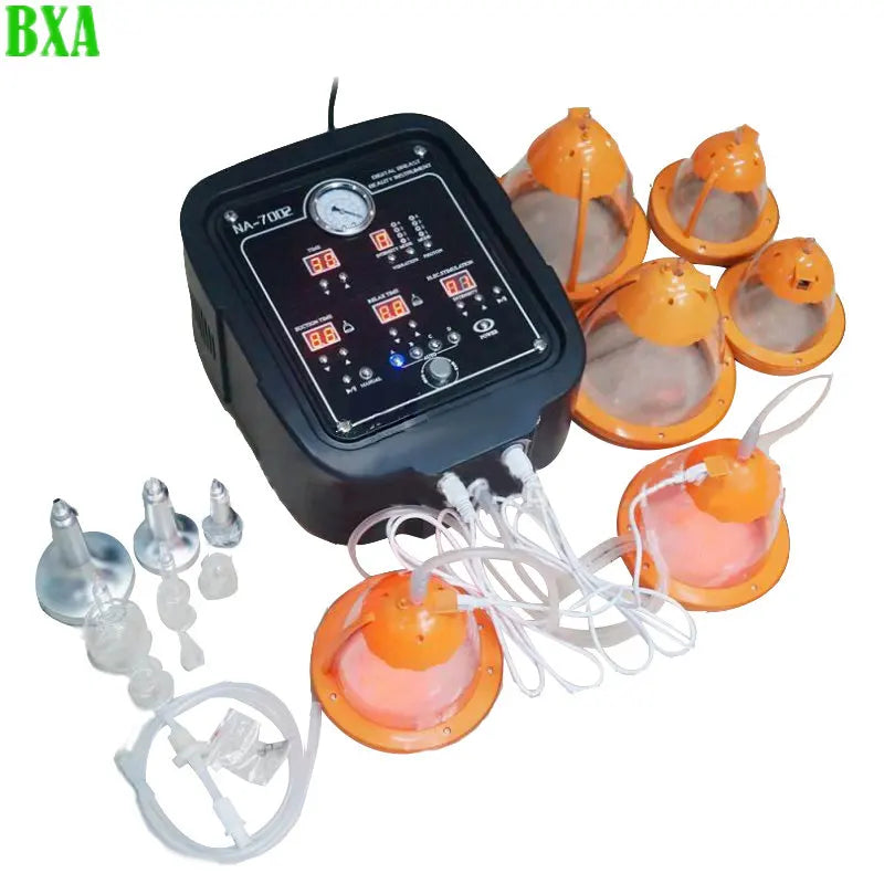 New Electric Vacuum Cups Breast Massager Enhancer Machine with Massage Nipple Enlargement Equipment