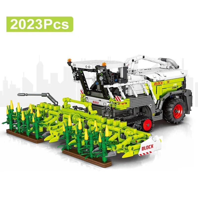 2023Pcs Technical Expert Mechanical Farm Tractor Car Model Building Blocks City Engineering Vehicle Bricks Toys Kids Adult Gifts