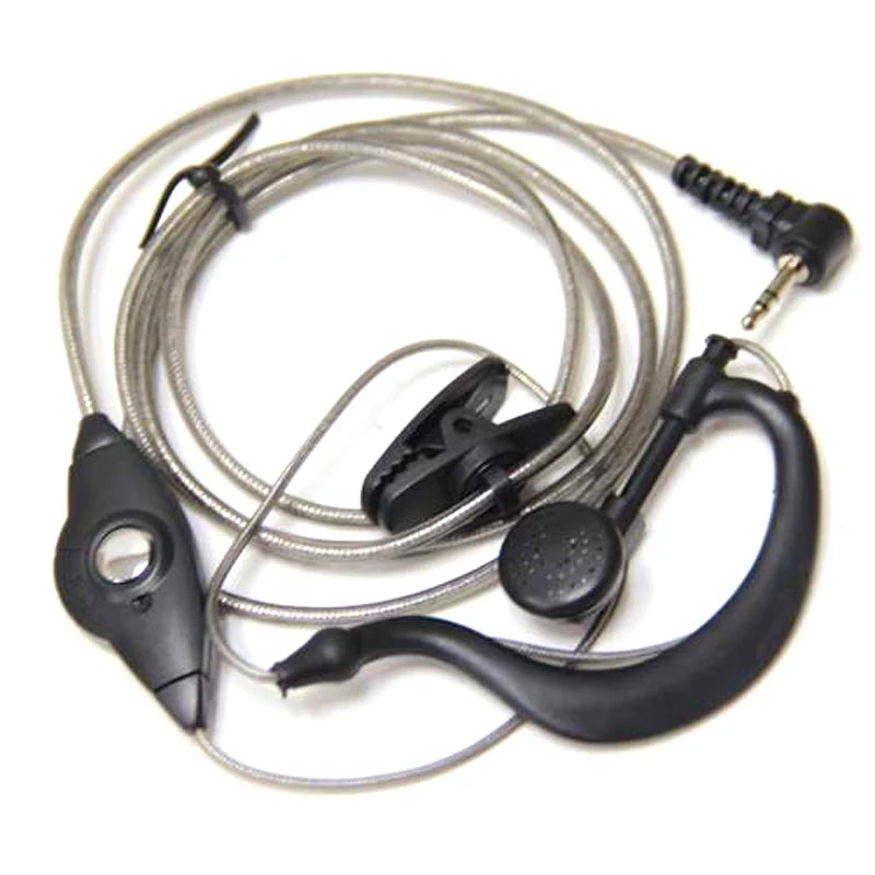 10PCS 1 Pin 2.5mm G Ear Hook Headset Earphone PTT Mic Microphone for Motorola Talkabout Radio TLKR T3 T4 T60 T80 MR350R MH230R