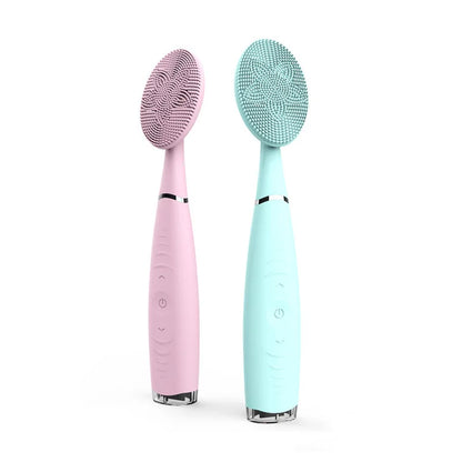 Electric Sonic Facial Cleaning Brushes Silicone Face Massager Lift Cleanshing Tool Blackhead Remover Brush for Dropshipping