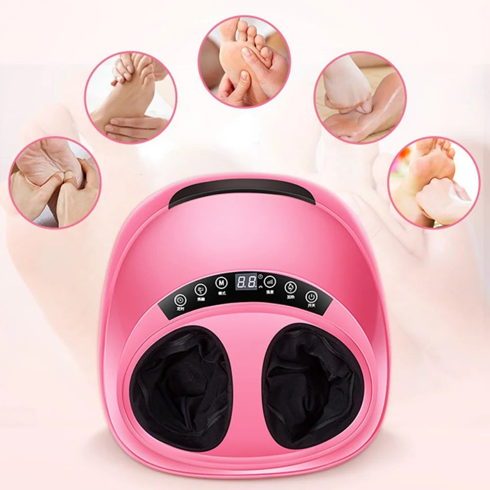 Infrared Foot Care Machine Heating Deep Relax New 220V Electric Antistress 3D Shiatsu Kneading Air Pressure Foot Massager