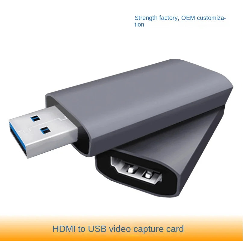 USB 2.0 4K HD HDMI Capture Card - Gaming, Live Streaming, and Audio/Video Recording