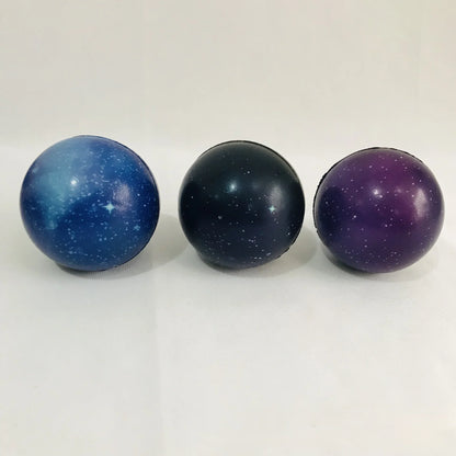 9pcs Child Mini Planet Bouncy Ball Moon Star Globe Universe Model Early Educational Toy Kid Galaxy Cognition Elastic Sponge Gift