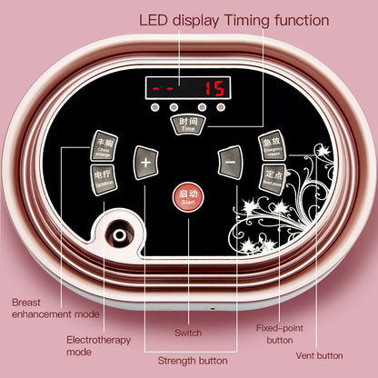 Electric Vacuum Massager Breast Massage Suction Cup Enlargement Pump Enhance Nipple enhancer button lifting Nipples Sucker