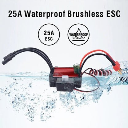 SURPASSHOBBY ESC 150A 80A 120A 25A 35A 45A 60A Waterproof for 1/8 1/10 1/12 RC Car Brushless Motor