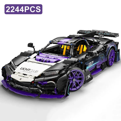 2244Pcs Technical MOC Racing Sport Car Model Building Blocks High Tech 1:10 One Famous Speed Vehicle Bricks Toys Kids Adult Gift