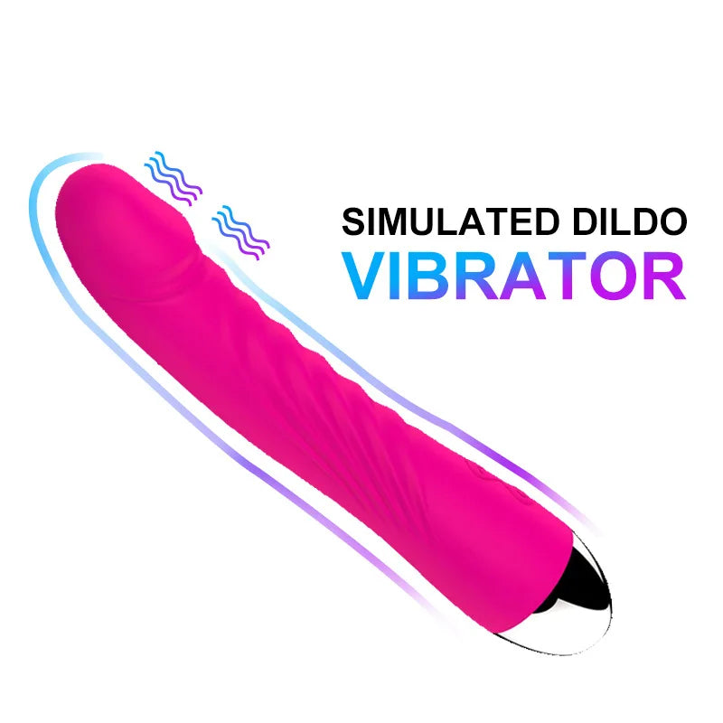 10 Frequency Vibrating Girl Stick Simulation Battery AV Vibrating Stick Female Appliance Masturbation Massager  Adult Sex Toy