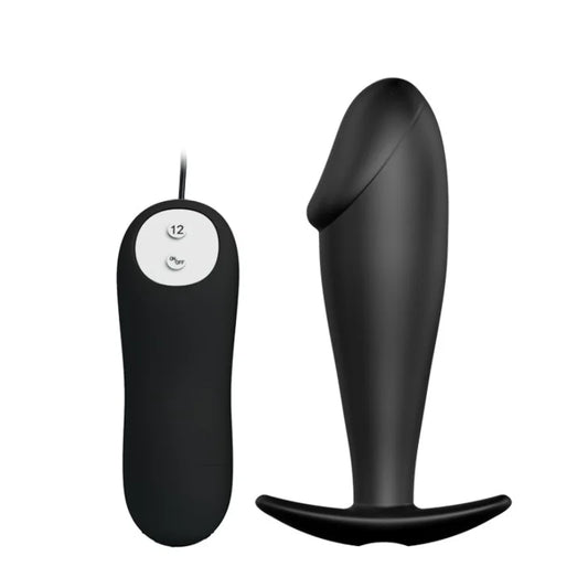 Special Anal Stimulation 12-vibration Silicone Butt Plug Anal Plug Anal Dildos Masturbator Vibrator Sex Toy for Couple Men/Women