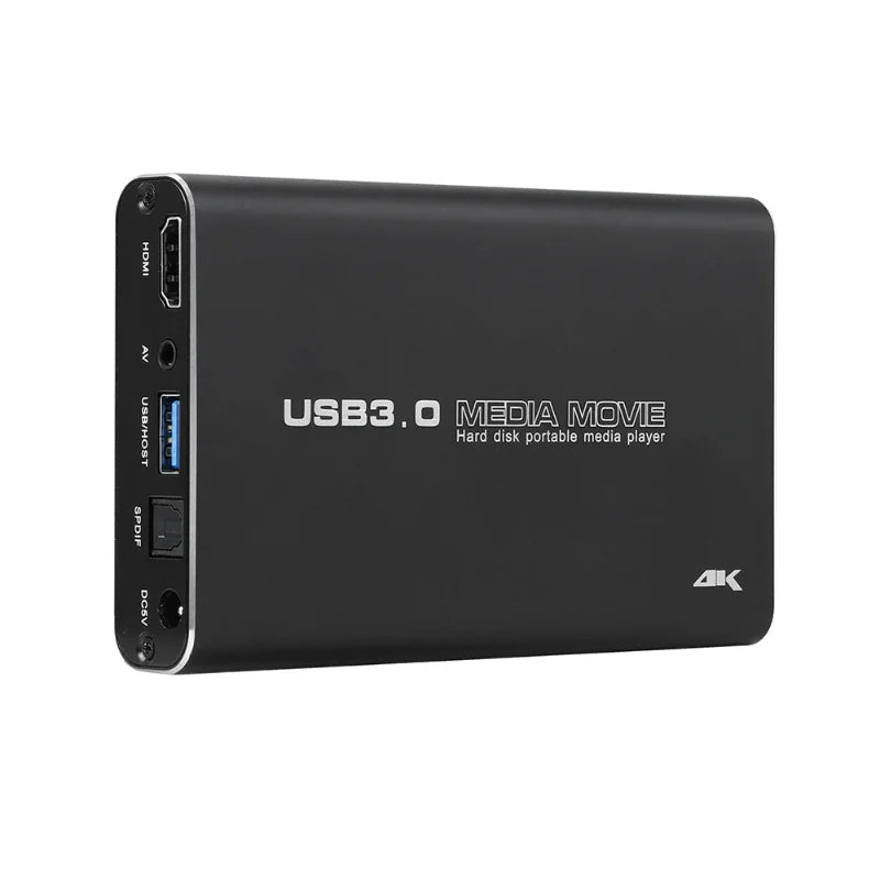 Wholesale HD Video Player with U Disk and SD Card Support - Built-in Hard Drive - USB 3.0 - 4K HDMI Output