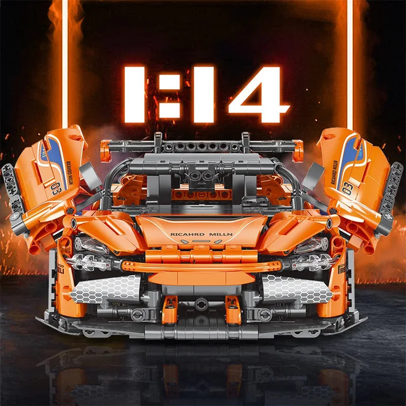 1074Pcs Technical Mechanical Sport Car Model Building Blocks 1:14 City Super Racing Vehicle Bricks Toys For Kids Adult Gift