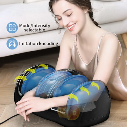 Foot Massage Machine Hot Remote Control Kneading Rolling Scraping, Relieve The Pain of Blood Circulation In The Calf and Ankle