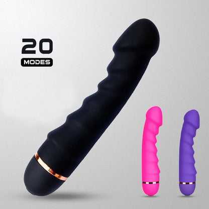 20 Modes Powerful AV Stick Wave Vibrator Adult Silicone Sex Toy 10 Speed Clitoris Stimulation Massager Dildo Vibrator For Women